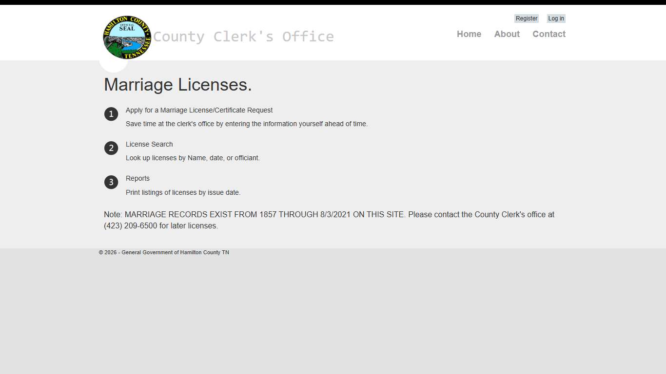 Marriage Licenses - Marriage licenses