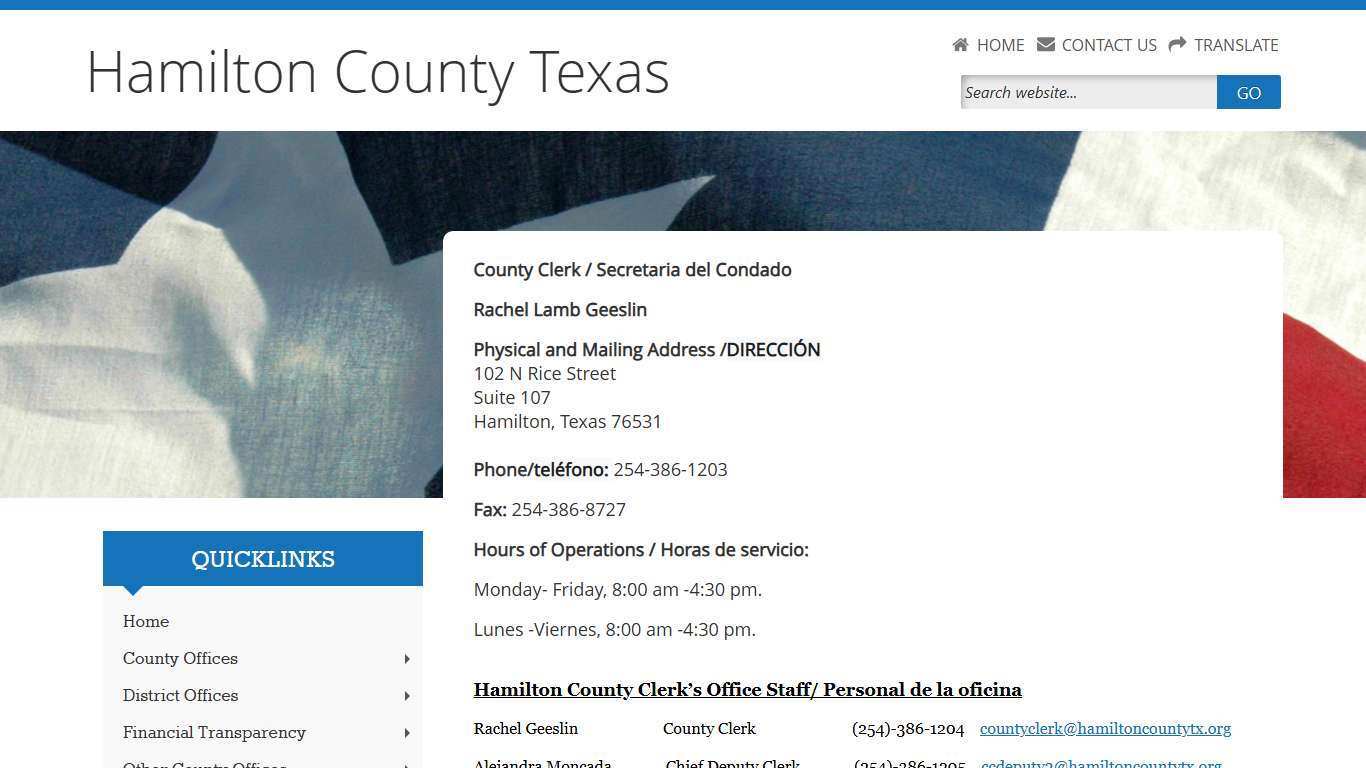 Hamilton County, Texas